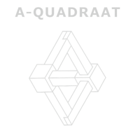 aquadraat logo PNG wit